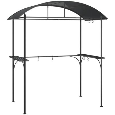 VMP Altana grillowa z półkami, antracytowa, 220x115x230 cm, stal VMP Altana grillowa z półkami, antracytowa, 220x115x230 cm, stal