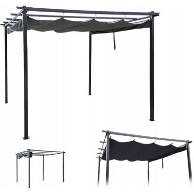 Inny producent Altana Jumi metal Pergola Ogrodowa Tarasowa Dach 400 x 300 x 240cm Inny producent Altana Jumi metal Pergola Ogrodowa Tarasowa Dach 400 x 300 x 240cm