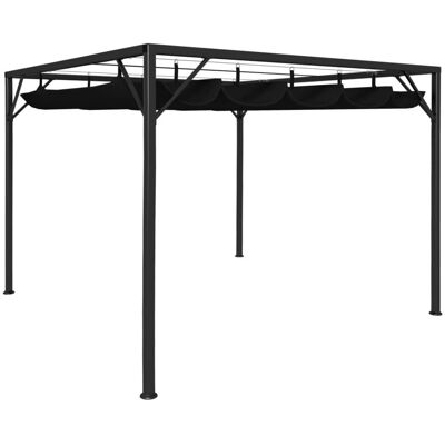 VMP Altana ogrodowa ze zwijanym dachem, 3x3 m, antracyt VMP Altana ogrodowa ze zwijanym dachem, 3x3 m, antracyt
