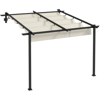 No Brand Altana-Outsunny-3x3m-wiatroodporna-pergola-markiza-tarasowa-regulowany-dach-ogrod-patio-kolor-kremowy No Brand Altana-Outsunny-3x3m-wiatroodporna-pergola-markiza-tarasowa-regulowany-dach-ogrod-patio-kolor-kremowy