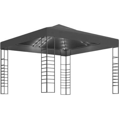 VMP Altana ze sznurem lampek LED, 3x3 m, antracytowa VMP Altana ze sznurem lampek LED, 3x3 m, antracytowa