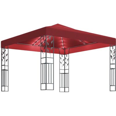 VMP Altana ze sznurem lampek LED, 3x3 m, winna czerwień VMP Altana ze sznurem lampek LED, 3x3 m, winna czerwień