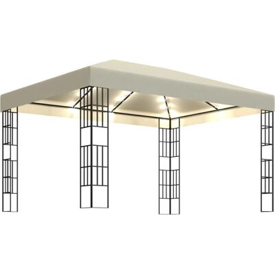 VMP Altana ze sznurem lampek LED, 3x4 m, kremowa VMP Altana ze sznurem lampek LED, 3x4 m, kremowa