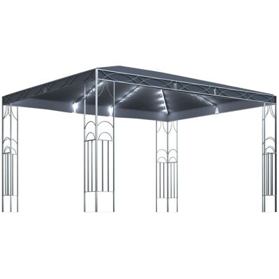 VMP Altana ze sznurem lampek LED, 400x300 cm, antracytowa VMP Altana ze sznurem lampek LED, 400x300 cm, antracytowa