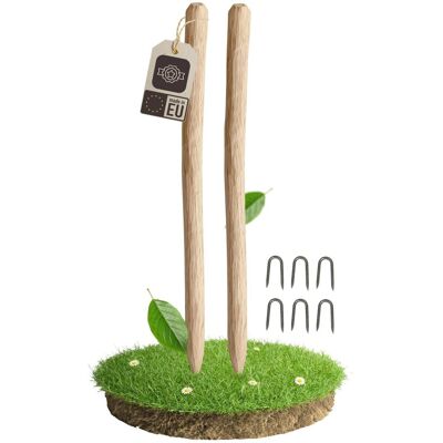 be4group be4nature 2 x słupek ogrodzeniowy z leszczyny 90 cm, naturalne drewno, zaostrzony palik do płotu sztachetowego i ogrodzenia ogrodowego be4group be4nature 2 x słupek ogrodzeniowy z leszczyny 90 cm, naturalne drewno, zaostrzony palik do płotu sztachetowego i ogrodzenia ogrodowego