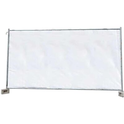 Boni-shop Biała plandeka ochronna na ogrodzenie budowlane, PE 160g/m², 1,76 x 3,41 m Boni-shop Biała plandeka ochronna na ogrodzenie budowlane, PE 160g/m², 1,76 x 3,41 m