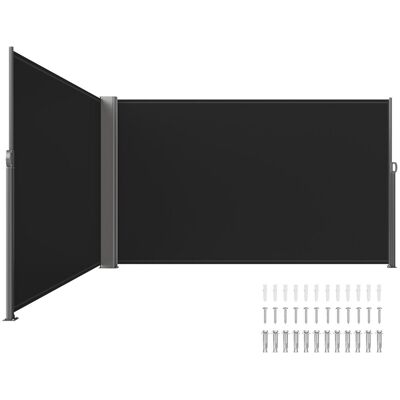 Vevor Czarny Wysuwany Panel Brama Patio Vevor Czarny Wysuwany Panel Brama Patio