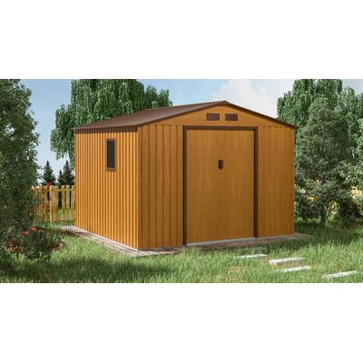 Focus Garden Domek Na Narzędzia Hudson 9X8 Oak Brown Focus Garden Domek Na Narzędzia Hudson 9X8 Oak Brown