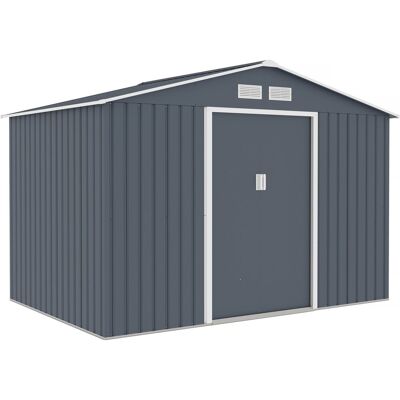 Siedlisko i Ogrod Domek ogrodowy metalowy 'Vegas II' - 5,29 m2 - Szary Siedlisko i Ogrod Domek ogrodowy metalowy 'Vegas II' - 5,29 m2 - Szary