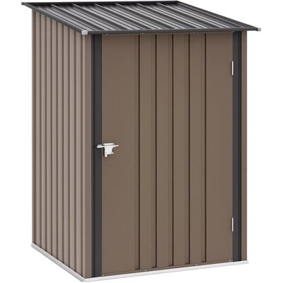 Domek ogrodowy Outsunny z metalu, 1,6 m³, 100 x 103 x 160 cm, z dachem dwuspadowym, zamykanymi drzwiami, odporny na warunki atmosferyczne, domek ogr.. Domek ogrodowy Outsunny z metalu, 1,6 m³, 100 x 103 x 160 cm, z dachem dwuspadowym, zamykanymi drzwiami, odporny na warunki atmosferyczne, domek ogr..