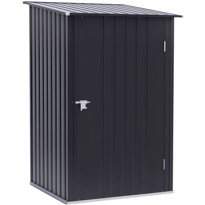 Domek ogrodowy Outsunny z metalu, 1,6 m³, 100 x 103 x 160 cm, z dachem dwuspadowym, zamykanymi drzwiami, odporny na warunki atmosferyczne, zewnętrzn.. Domek ogrodowy Outsunny z metalu, 1,6 m³, 100 x 103 x 160 cm, z dachem dwuspadowym, zamykanymi drzwiami, odporny na warunki atmosferyczne, zewnętrzn..