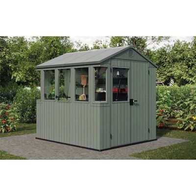 Keter Domek Ogrodowy POTTING SHED 6x8 - 4,6 m² - Unikalne połączenie szklarni i schowka narzędziowego Keter Domek Ogrodowy POTTING SHED 6x8 - 4,6 m² - Unikalne połączenie szklarni i schowka narzędziowego