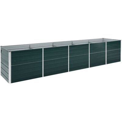 vidaXL Donica ogrodowa z galwanizowanej stali, 400x80x77 cm, zielona vidaXL Donica ogrodowa z galwanizowanej stali, 400x80x77 cm, zielona