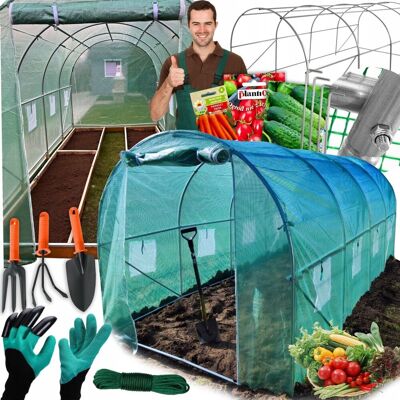 Inny producent DUŻA SZKLARNIA FOLIOWA STABILNY TUNEL OGRODOWY 4,5x2m FOLIAK UV tylne okno + AKCESORIA ZESTAW Inny producent DUŻA SZKLARNIA FOLIOWA STABILNY TUNEL OGRODOWY 4,5x2m FOLIAK UV tylne okno + AKCESORIA ZESTAW