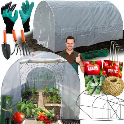 Pozostali producenci DUŻA SZKLARNIA FOLIOWA TUNEL FOLIAK UV-4 STABILNY 10m2 + AKCESORIA ZESTAW XXL Pozostali producenci DUŻA SZKLARNIA FOLIOWA TUNEL FOLIAK UV-4 STABILNY 10m2 + AKCESORIA ZESTAW XXL