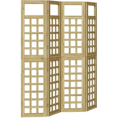 Ekran prywatności vidaXL 4 panele z drewna impregnacyjnego, Ekran na zewnątrz vidaXL 120x180 cm z drewna impregnacyjnego Ekran prywatności vidaXL 4 panele z drewna impregnacyjnego, Ekran na zewnątrz vidaXL 120x180 cm z drewna impregnacyjnego