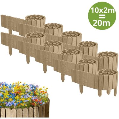 Floranica 10x PŁOTEK OGRODOWY z drewna sosnowego 20m x 10cm Nieimpregnowany - Obrzeża rabat, trawnika, dekoracja, ścieżek Floranica 10x PŁOTEK OGRODOWY z drewna sosnowego 20m x 10cm Nieimpregnowany - Obrzeża rabat, trawnika, dekoracja, ścieżek