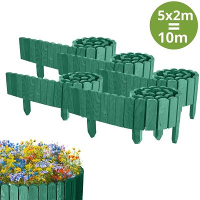 Floranica 5x PŁOTEK OGRODOWY z drewna sosnowego 10 m x 10 cm Zielony - Obrzeża rabat, trawnika, dekoracja, ścieżek Floranica 5x PŁOTEK OGRODOWY z drewna sosnowego 10 m x 10 cm Zielony - Obrzeża rabat, trawnika, dekoracja, ścieżek