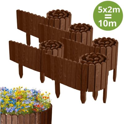 Floranica 5x PŁOTEK OGRODOWY z drewna sosnowego 10 m x 20 cm Brązowy - Obrzeża rabat, trawnika, dekoracja, ścieżek Floranica 5x PŁOTEK OGRODOWY z drewna sosnowego 10 m x 20 cm Brązowy - Obrzeża rabat, trawnika, dekoracja, ścieżek