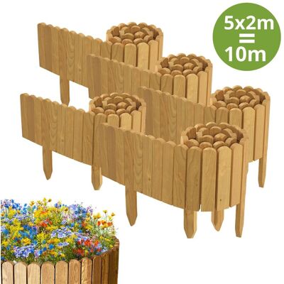 Floranica 5x PŁOTEK OGRODOWY z drewna sosnowego 10 m x 20 cm Naturalny - Obrzeża rabat, trawnika, dekoracja, ścieżek Floranica 5x PŁOTEK OGRODOWY z drewna sosnowego 10 m x 20 cm Naturalny - Obrzeża rabat, trawnika, dekoracja, ścieżek