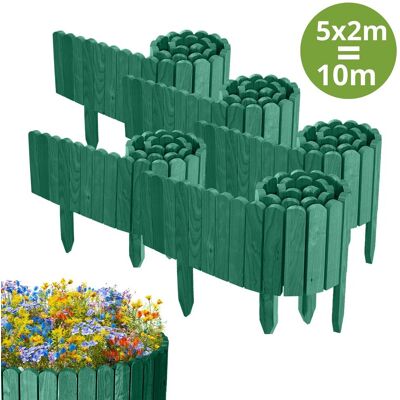 Floranica 5x PŁOTEK OGRODOWY z drewna sosnowego 10 m x 20 cm Zielony - Obrzeża rabat, trawnika, dekoracja, ścieżek Floranica 5x PŁOTEK OGRODOWY z drewna sosnowego 10 m x 20 cm Zielony - Obrzeża rabat, trawnika, dekoracja, ścieżek