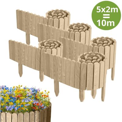Floranica 5x PŁOTEK OGRODOWY z drewna sosnowego 10m x 20cm Nieimpregnowany - Obrzeża rabat, trawnika, dekoracja, ścieżek Floranica 5x PŁOTEK OGRODOWY z drewna sosnowego 10m x 20cm Nieimpregnowany - Obrzeża rabat, trawnika, dekoracja, ścieżek