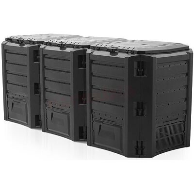 Kompostownik PROSPERPLAST, czarny, 1200 l, 198x71,9x82,6 cm Kompostownik PROSPERPLAST, czarny, 1200 l, 198x71,9x82,6 cm
