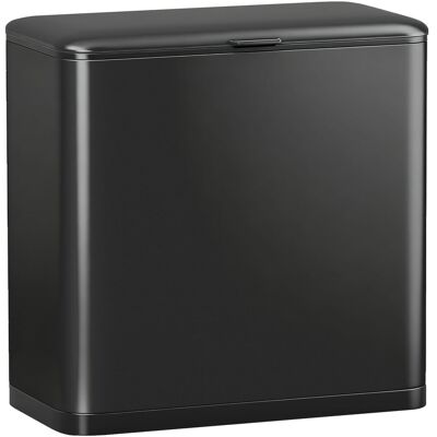 Kosz Na Śmieci Homcom 8l Wiszący Z Pokrywą I Wyjmowanym Wewnętrznym Wiadrem, Stal Nierdzewna, Czarny, 29,7 X 17,4 X 30 Cm Kosz Na Śmieci Homcom 8l Wiszący Z Pokrywą I Wyjmowanym Wewnętrznym Wiadrem, Stal Nierdzewna, Czarny, 29,7 X 17,4 X 30 Cm