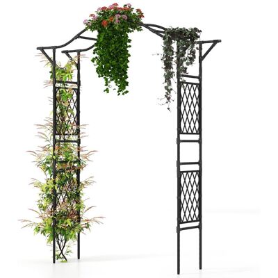 COSTWAY Łuk Ogrodowy Dla Roślin Pnących Pergola Ogrodowa 170 X 39 X 210 Cm COSTWAY Łuk Ogrodowy Dla Roślin Pnących Pergola Ogrodowa 170 X 39 X 210 Cm