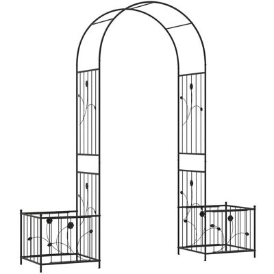 COSTWAY Łuk ogrodowy z kratką do roślin pnących Pergola dla roślin pnących COSTWAY Łuk ogrodowy z kratką do roślin pnących Pergola dla roślin pnących