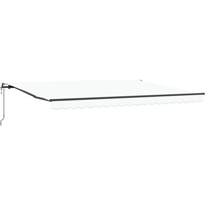 Markiza Automatic Retractable vidaXL Biała 450x350 cm Markiza Automatic Retractable vidaXL Biała 450x350 cm