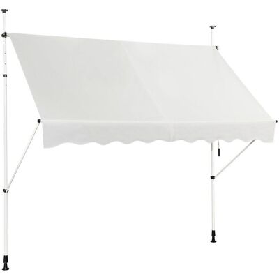 COSTWAY Markiza balkonowa Markiza tarasowa rozporowa Zadaszenie 250 x 120 cm COSTWAY Markiza balkonowa Markiza tarasowa rozporowa Zadaszenie 250 x 120 cm