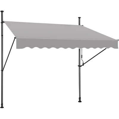 Inny producent Markiza balkonowa, tarasowa 300 x 180 cm szary Inny producent Markiza balkonowa, tarasowa 300 x 180 cm szary