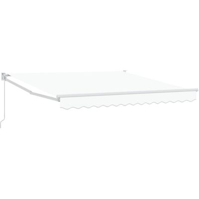 Markiza chowana vidaXL Biała 300x250 cm Markiza chowana vidaXL Biała 300x250 cm