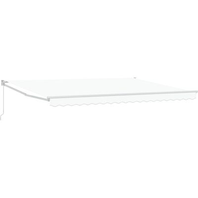 Markiza ręczna vidaXL Biała 450x300 cm Markiza ręczna vidaXL Biała 450x300 cm