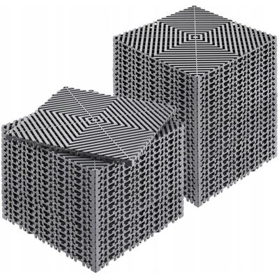 Vevor Łączona mata drenażowa - 12x12 - Szara - Mata drenażowa Vevor Łączona mata drenażowa - 12x12 - Szara - Mata drenażowa