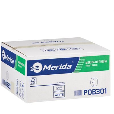 Merida Pob301 Papier Toaletowy Bez Gilzy Optimum, Biały, Średnica 12 Cm, Długość 85 M, Dwuwarstwowy, Karton 18 Szt Merida Pob301 Papier Toaletowy Bez Gilzy Optimum, Biały, Średnica 12 Cm, Długość 85 M, Dwuwarstwowy, Karton 18 Szt
