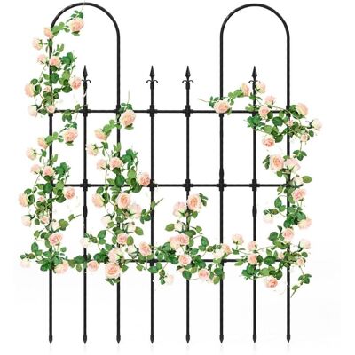 COSTWAY Metalowa pergola do roślin pnących Pergola ogrodowa 146 x 186 cm COSTWAY Metalowa pergola do roślin pnących Pergola ogrodowa 146 x 186 cm