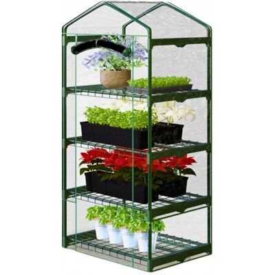 Abiko Mini Szklarnia Balkonowa Folia 4 Półki 160X70X50Cm 1,4 M² Tunel Foliowy Abiko Mini Szklarnia Balkonowa Folia 4 Półki 160X70X50Cm 1,4 M² Tunel Foliowy