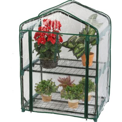 Botle Mini Szklarnia Balkonowa Ogrodowa Regał 2 Półki 95x69x49 cm Botle Mini Szklarnia Balkonowa Ogrodowa Regał 2 Półki 95x69x49 cm