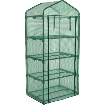 EDAXO Mini szklarnia foliowa, 4 piętrowa, 68 x 49 x 158 cm EDAXO Mini szklarnia foliowa, 4 piętrowa, 68 x 49 x 158 cm