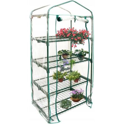 ITIMPORT Mini SZKLARNIA OGRODOWA Balkonowa 4 PÓŁKI PIONOWA FOLIAK 69x49x155cm ITIMPORT Mini SZKLARNIA OGRODOWA Balkonowa 4 PÓŁKI PIONOWA FOLIAK 69x49x155cm