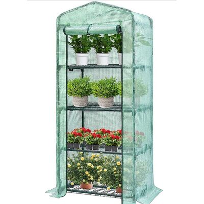 Blomster Mini Szklarnia Ogrodowa Balkonowa Folia Regał na Balkon 4 półki 70x50x160 Blomster Mini Szklarnia Ogrodowa Balkonowa Folia Regał na Balkon 4 półki 70x50x160