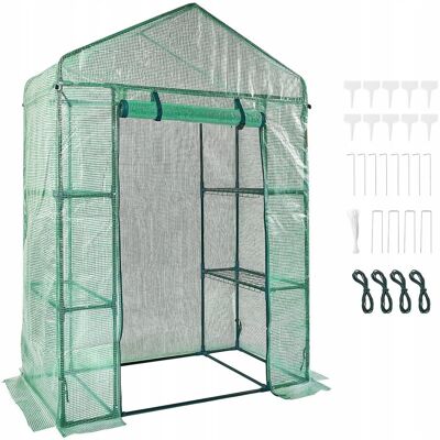 Vevor Mini Szklarnia Ogrodowa Tunel Foliowy Ogród Taras Balkon 141x74x205 cm Vevor Mini Szklarnia Ogrodowa Tunel Foliowy Ogród Taras Balkon 141x74x205 cm