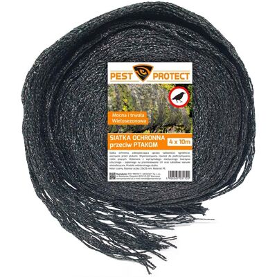 MOCNA SIATKA na PTAKI SZPAKI przeciw PTAKOM 4x10m PEST PROTECT MOCNA SIATKA na PTAKI SZPAKI przeciw PTAKOM 4x10m PEST PROTECT
