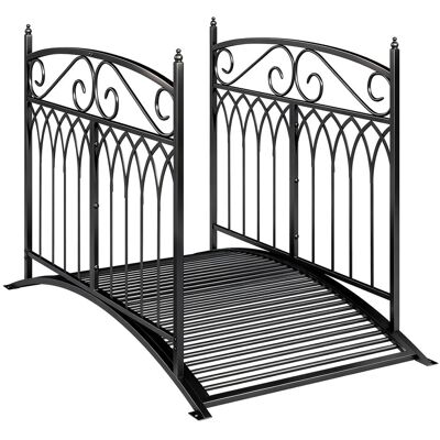 Mostek ogrodowy Outsunny z metalu, 135,5 cm, mostek do stawu z barierkami zabezpieczającymi, wygląd antyczny, odporny na rdzę, dekoracyjny mostek do.. Mostek ogrodowy Outsunny z metalu, 135,5 cm, mostek do stawu z barierkami zabezpieczającymi, wygląd antyczny, odporny na rdzę, dekoracyjny mostek do..