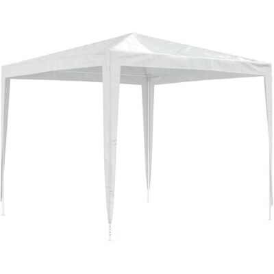 vidaXL Zestaw Mebli Ogrodowych Namiot Imprezowy 2.5x2.5 m Biały - Meble Ogrodowe vidaXL Zestaw Mebli Ogrodowych Namiot Imprezowy 2.5x2.5 m Biały - Meble Ogrodowe