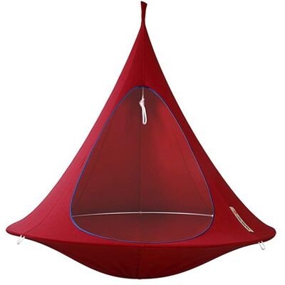 Namiot wiszący jednoosobowy CACOON Chili Red, czerwony, 150x150 cm Namiot wiszący jednoosobowy CACOON Chili Red, czerwony, 150x150 cm