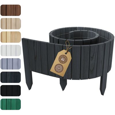 OBRZEŻE OGRODOWE Płotek drewniany, ogrodowy, palisada, Rollborder - Floranica 200 x 30cm Antracytowy OBRZEŻE OGRODOWE Płotek drewniany, ogrodowy, palisada, Rollborder - Floranica 200 x 30cm Antracytowy