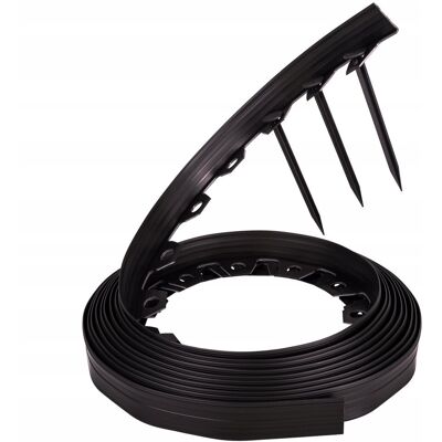 EDGER Obrzeże ogrodowe trawnikowe tworzywo sztuczne 4x10m czarny 4cm EDGER Obrzeże ogrodowe trawnikowe tworzywo sztuczne 4x10m czarny 4cm
